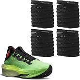 UamGlsob 2 Pairs Running Shoe Laces for AlphaFly 3, Vaporfly 3 Sneakers | 6mm Sawtooth Athletic Shoelaces, Serrated Track Shoe Strings Replacement for Road Racing Trainers Sneakers