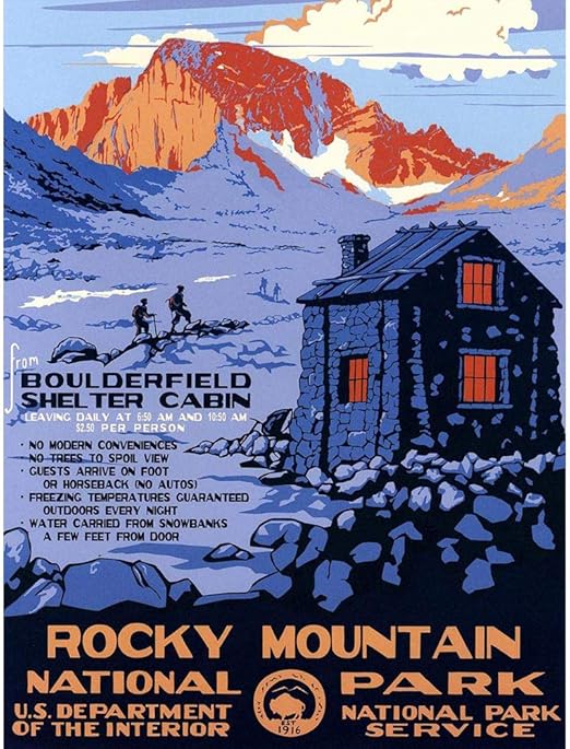 Amazon Com Wee Blue Coo Travel Rocky Mountain National Park Cabin