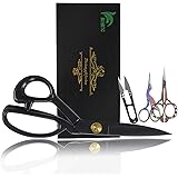 BIHRTC Professional 9 inch Dressmaking Tailor Scissors Small Embroidery Scissors Sharp Fabric Sewing Shears Scissor for…
