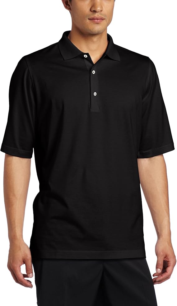 Fairway & Greene Men's Signature Solid Lisle Golf Shirt