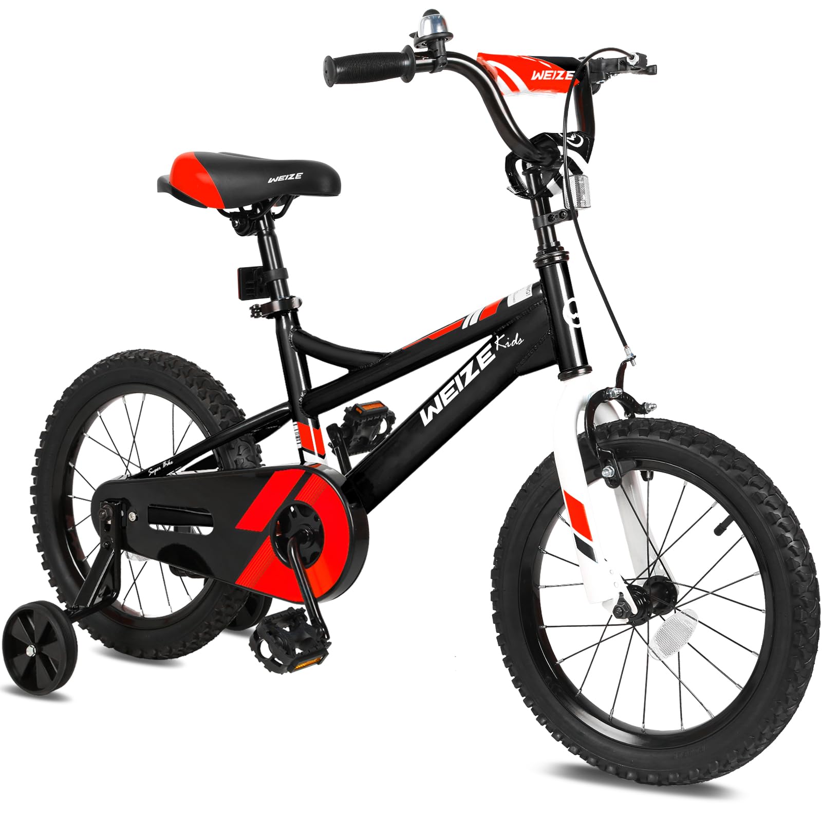 Photo 1 of ****RETURNS ARE NOT ACCEPTED****WEIZE Kids Bike,16 Inch Children Bicycle for Boys Girls Ages 4-7 Years Old, Rider Height 38-60 Inch, Coaster Brake, Black