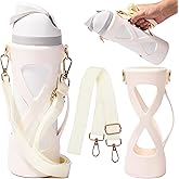 Silicone Boot with Handle for Owala Freesip Water Bottle 24 Oz, Water Bottle Carrier Grip Accessories for Running Bike, Gym Or Jogging