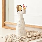 Dekismeos Cardinal Gifts for Women Angel Cardinal Figurine Decor Memorial Sympathy Gifts for Loss of Loved One Holding Hope