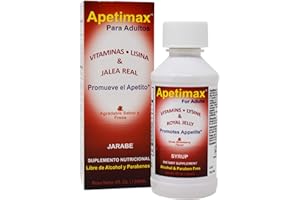 ELP ESSENTIAL Apetimax Vitamins Lysine Royal Jelly Promotes Appetite Syrup for Adults and Kids (4oz for Adult)