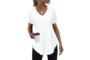 RIROW Womens Tops Long Sleeve Waffle Hoodies Drawstring Sweatshirt 2025 New S-3XL