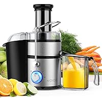 1300W KOIOS Centrifugal Juicer Machines, Juice Extractor with Extra Large 3inch Feed Chute, Full Copper Motor, 304 Titanium-P