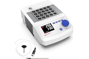 4E's USA Dry Bath Incubator - Single Block Programmable Lab Dry Bath Incubator, Digital Dry Block Incubator Heater with External Temperature Sensor, Max 150° C - Blocks not Included