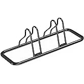 Simple Houseware 2 Bike Bicycle Floor Parking Adjustable Storage Stand, Black