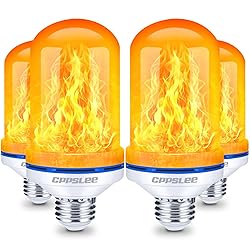 CPPSLEE Upgraded LED Flame Light Bulbs, 4 Modes