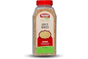 James Spices Inc. Dried Garlic Minced - Rich Aroma, Culinary Perfection - 500g/18oz