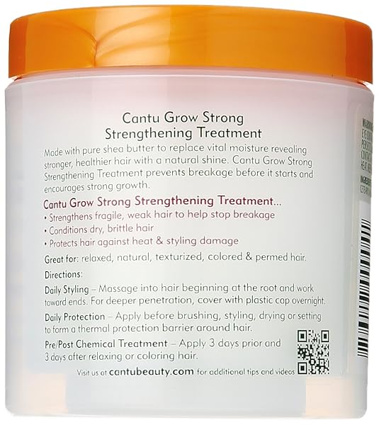 CANTU SHEA BUTTER GROW STRONG TREATMENT, 6.0 OUNCE (PACK OF 2)