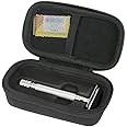 Khanka Hard Travel Case replacement for WEISHI Double Edge Safety Razor/Merkur Long Handled Safety Razor