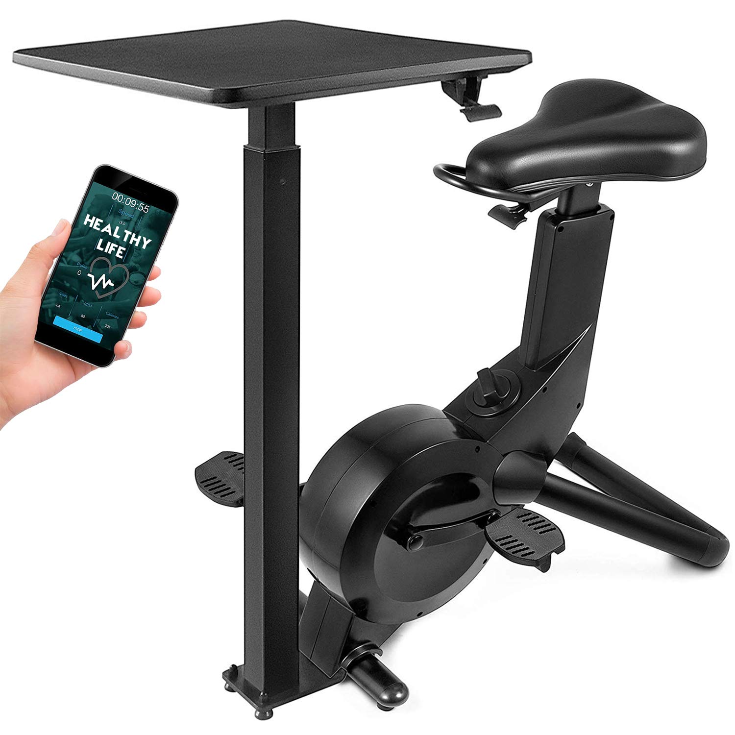Happibuy Indoor Cycling Bike Office Exercise Bike Height Adjustable Cycle Exercise Bike Magnetic Adjust Resistance Easy Moving With App And Table #used #indoor #cycling #bikes Happibuy Indoor Cycling Bike Office Exercise Bike Height Adjustable Cycle Exercise Bike Magnetic Adjust Resistance Easy Moving With App And Table