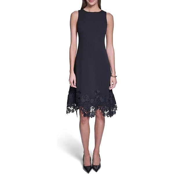 halston fit and flare dress HALSTON HERITAGE HALSTON Fit-and-Flare Dress