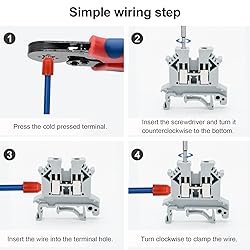 GUETNEU Terminal Block, Rail Type Voltage