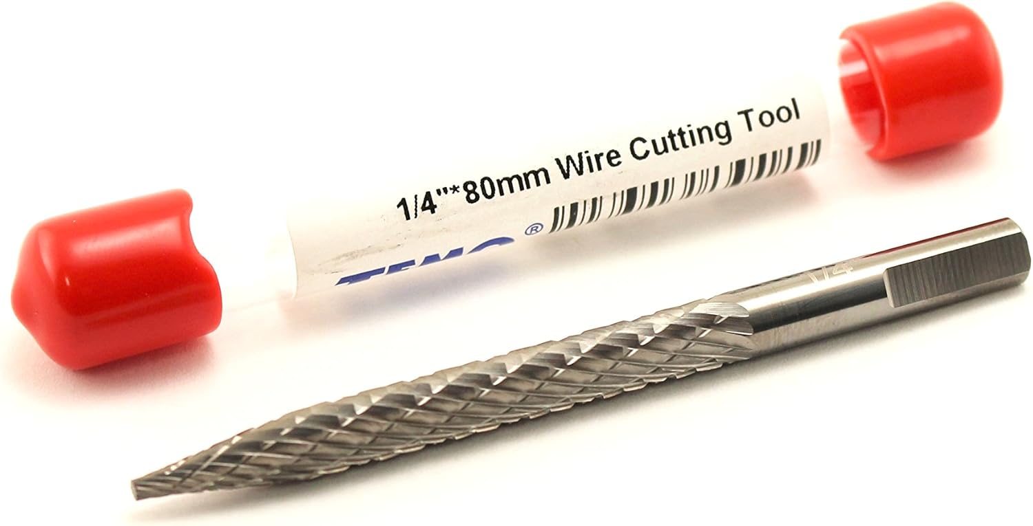 TEMO 1/4 Inch 6 mm Carbide Wire Cutter Tire Repair Automobile Car Tool: Home Improvement