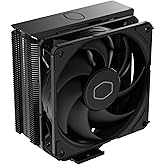 Cooler Master Hyper 212 Black CPU Air Cooler, SickleFlow 120 Edge PWM Fan, Aluminum Top Cover, 4 Copper Heat Pipes, 152mm Tal