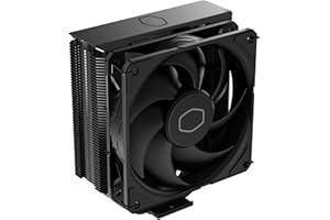Cooler Master Hyper 212 Black CPU Air Cooler, SickleFlow 120 Edge PWM Fan, Aluminum Top Cover, 4 Copper Heat Pipes, 152mm Tall, AMD Ryzen AM5|AM4, Intel LGA 1851|1700|1200 Brackets
