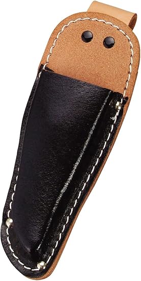 Amazon コヅチ Kozuchi 黒床皮 剪定鋏ケース スライドフック ボタン式 型押 St 11r 工具差し