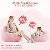 Nobildonna Pink Bean Bag Chair Cover 300L Extra Large No Filler Corduroy view 7