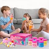 Kilpkonn 7 x 100ml Butter Slime Ice Cream Kit Kids Play Mat view 3