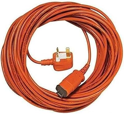 SPARES2GO 15m Mains Power Cable for Bosch Rotak Lawnmower Ergoflex