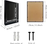FramePro Travel Shadow Box Black 12x16 Top Loading Display Case Frame view 4