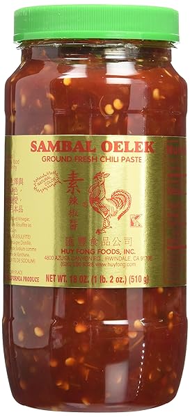 SAMBAL OELEK CHILI PASTE 18 OZ (1 PACK) – PREMIUM SPICY AND FLAVORFUL ASIAN CONDIMENT, IDEAL FOR COOKING, DIPPING, AND ENHANCING DISHES