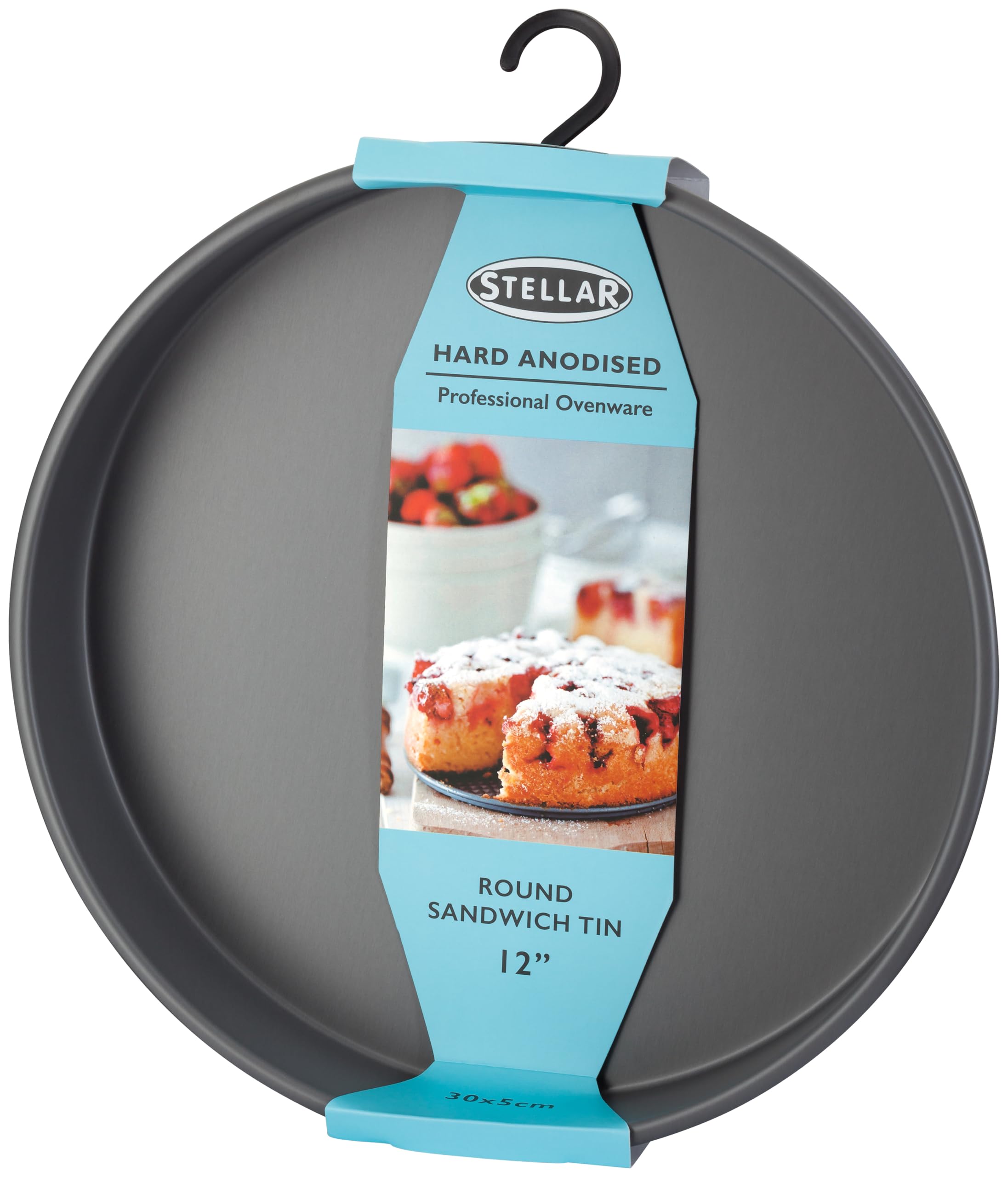 Stellar Expert 12"/30cm Round Sandwich Tin, Oven Safe to 240C, PTFE & PROFA Free
