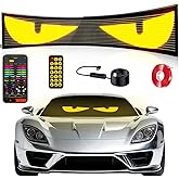 Devil's Eyes Light for Cars - Windshield Eyes Animated LED Sign Programmable Scrolling Lights for Car, 23"x5" Outdoor Waterproof LED Matrix Panel, Remote Smart APP Control for Truck Window