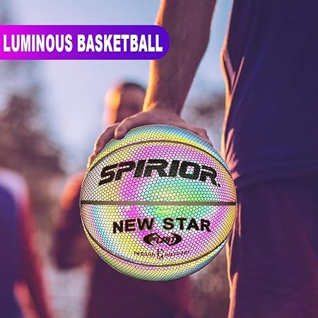 earlyad Baloncesto Moon Luminous Rainbow No. 7,Baloncesto ...