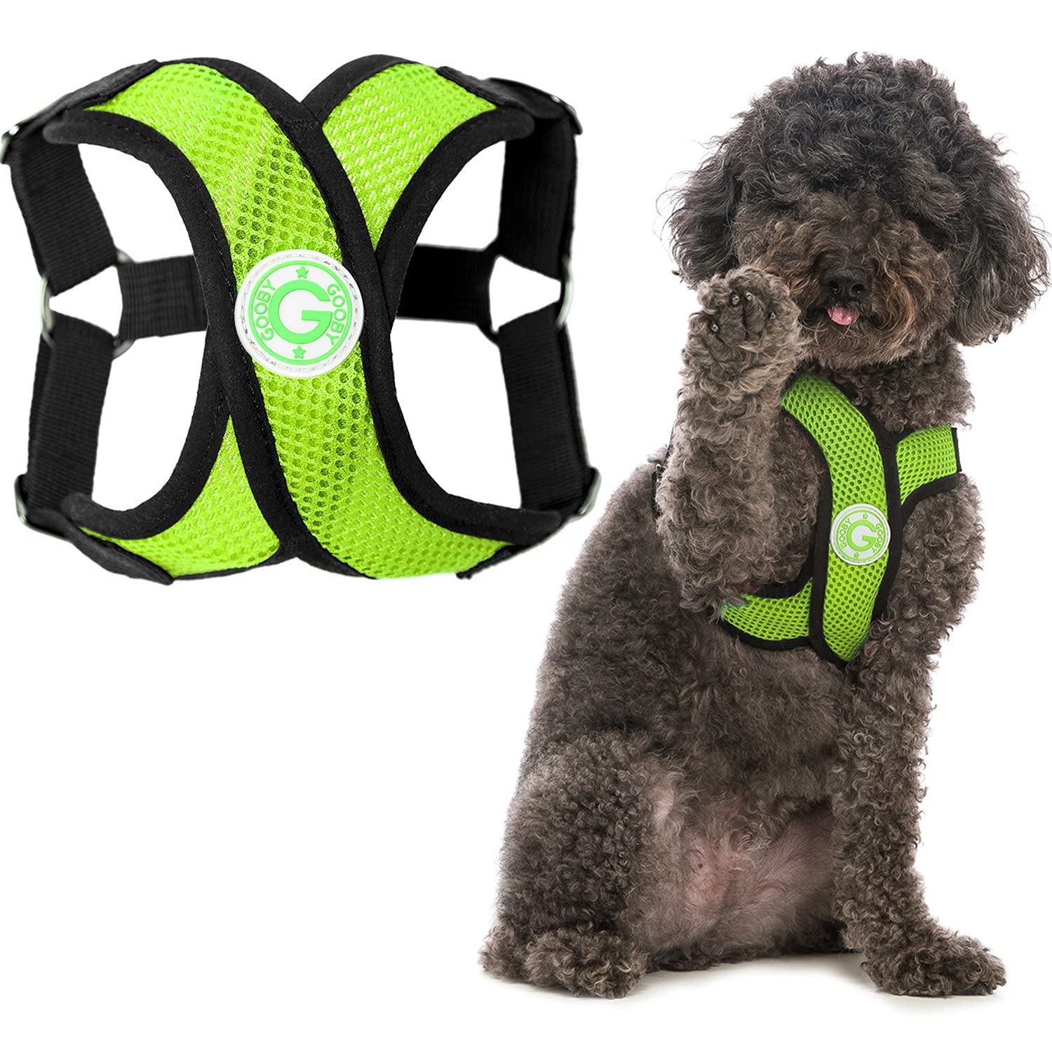 Gooby Choke Free Comfort X Step-In Dog Harness, X-Large, Green