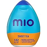 mio Liquid Water Enhancer, Sweet Tea Flavored, 1.62 fl oz | Zero Sugar &amp; Zero Calories, Squeeze to Control Flavor Intensity, Water Flavoring for All-Day Hydration, On-the-Go