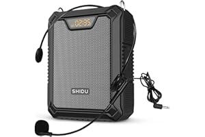 W WINBRIDGE Portable Voice Amplifier with Headset Microphone Wired 25W 4400mAh Waterproof Bluetooth Voice Speaker Rechargeable Pa Speaker System Loudspeaker for Outdoors, Teachers, Tour Guides, Instructors etc…
