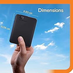 WD 2TB Elements Portable External Hard Drive for