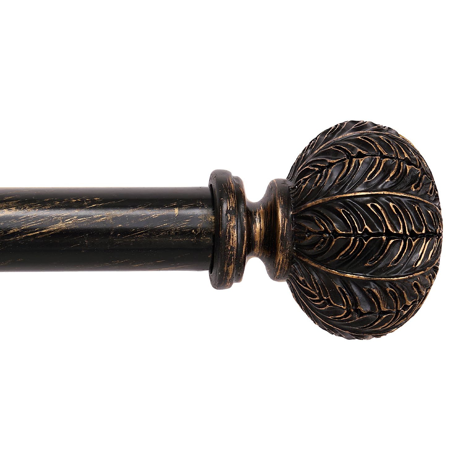 Curtain poles 77 to 210 cm 1-inch diameter Black heavy duty curtain pole with stable brackets for room office windows doors darkening eyelet curtains or light nets