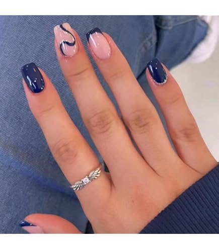 nail designs for navy blue dress Nail Polish Navy Blue Dress Top 10 Chic Navy Blue Nail Designs