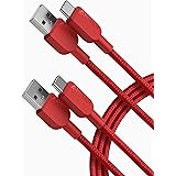 Anker USB C Charger Cable [2 Pack, 6ft], 310 Type C Charger Cable Fast Charging, Braided USB A to USB C Cable for Samsung Gal