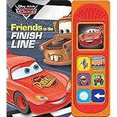 Disney Pixar Cars - Friends to the Finish Line 7-Button Sound Book - Featuring Lightning McQueen and Mater - PI Kids