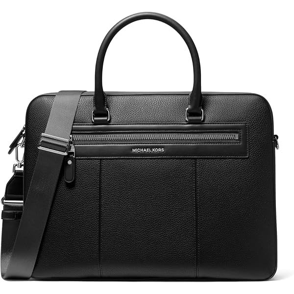 Amazon.com: Michael Kors Men's Malone Briefcase, Silver-Tone