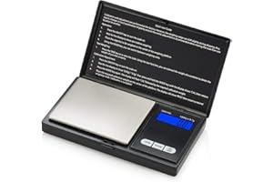 Merlin Scientific® High Precision Digital Pocket Scale, Grams Scale, Jewelry Scale, Food Scale, Kitchen Scale (Black - 1kg / 