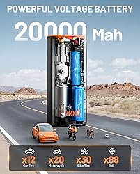 YMXA Car Tire Inflator Portable Air Compressor - 4X