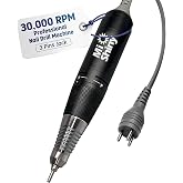 MiShiny 30.000RPM Professional Nail Drill Machine - Hand Drill for Nails - Replacement Nail Drill Handpiece Compatible with KUPA KP55, KP60, KP5000, UP-200 (Black)