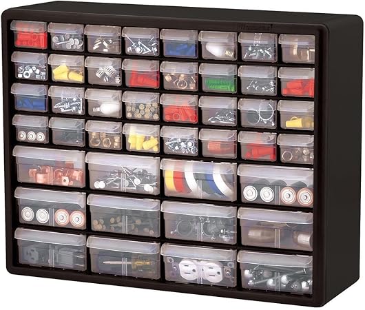 Akro Mils 10744 Hardware Storage Cabinet 44 Drawer Sturdy Plastic Organizer Amazon Co Uk Kitchen Home