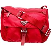 Prada Red Nylon Tessuto Medium Messenger Bag, Unisex | Made in Italy