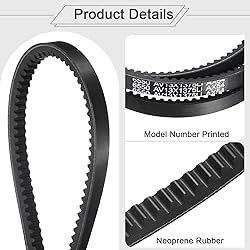 uxcell 4Pcs AX54 EPDM V-Belt, Raw Edge Cogged