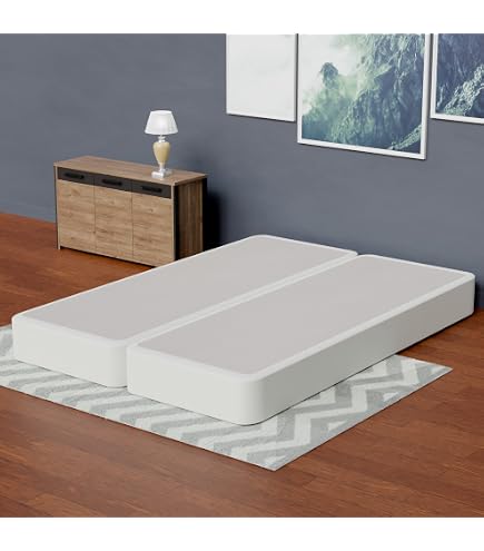 Queen Split Box Spring Only Mattress Solution Split Wood Box Spring ...