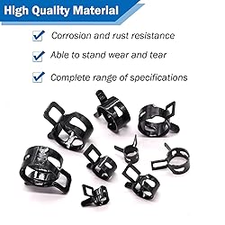 Tnisesm 80Pcs Spring Band Hose Clamps Assortment