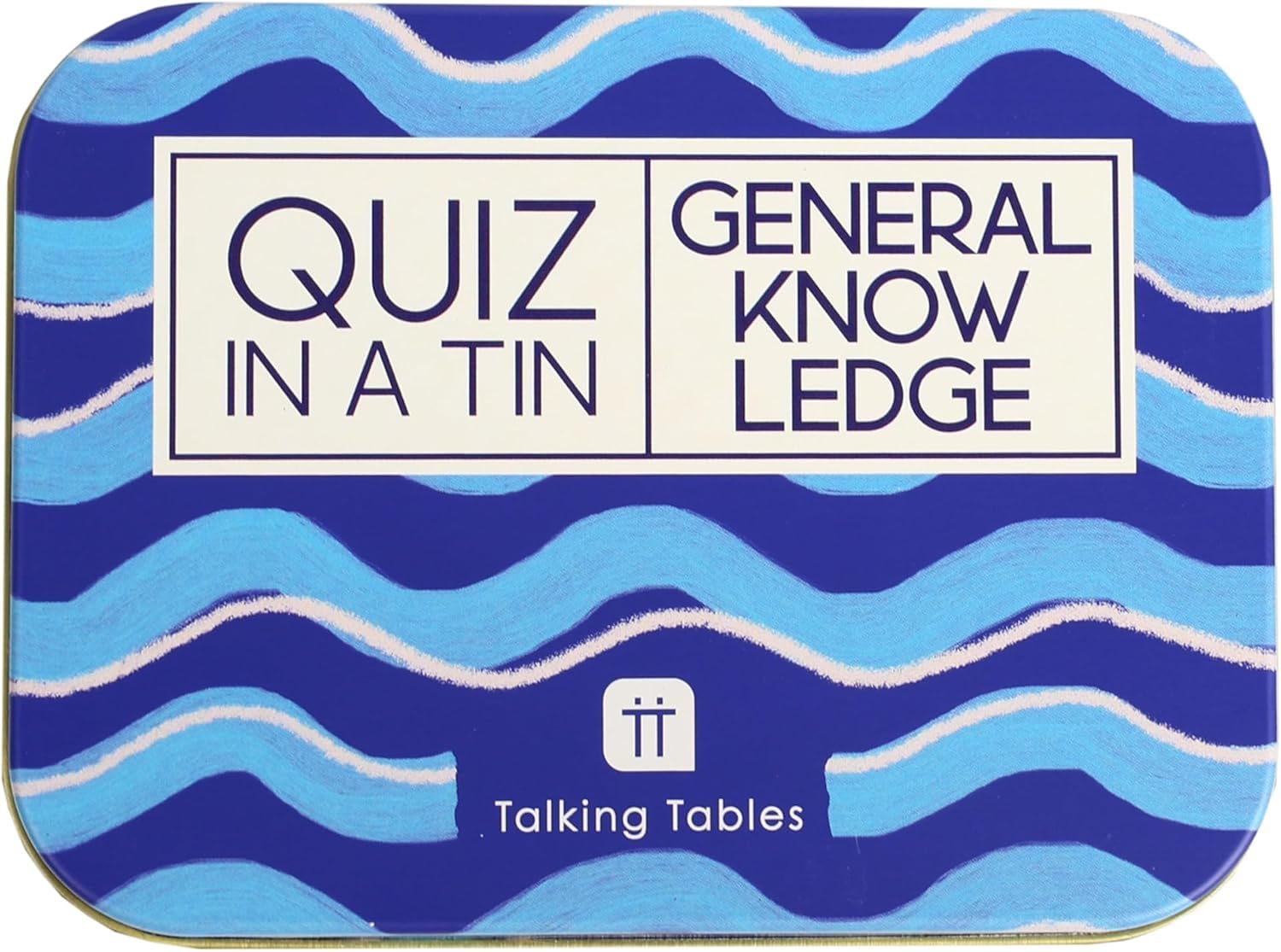 Talking Tables QUIZ IN A TIN Travel Trivia Quiz Game, 200 Questions Double Sided Cards after Dinner Party, Secret Santa, Present, Fun Travel Pocket Games Card Games for Adults, Gift, Ages 14+ Made
