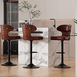 Nalupatio Bar Stools Set of 3 Seat Adjustable